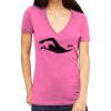 Tultex 214 - Ladies' Slim Fit Fine Jersey V-Neck Thumbnail