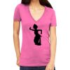 Tultex 214 - Ladies' Slim Fit Fine Jersey V-Neck Thumbnail