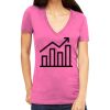 Tultex 214 - Ladies' Slim Fit Fine Jersey V-Neck Thumbnail
